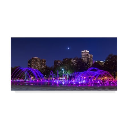 Trademark Fine Art NjR Photos 'Chicago Moonlight' Canvas Art, 16x32 ALI31574-C1632GG